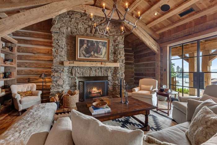 Log cabin decor ideas